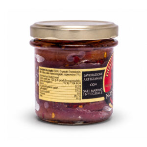 Alternative view of Filetti di Acciughe all'olio di oliva con peperoncino - 160 g
